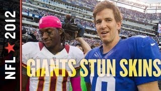 Giants vs Redskins 2012 After RG3 Leads Skins to Clutch TD Eli and Victor Cruz Strike Back [upl. by Maro40]