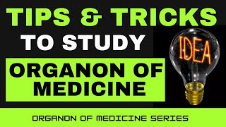 10 TIPS amp TRICKS TO STUDY ORGANON OF MEDICINE IN HOMEOPATHY  REMEMBER ORGANON IN EASY WAYS [upl. by Curr711]