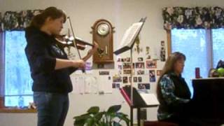 Allegro assai from Bach Concerto No 1  Suzuki Book 7 played by Kathryn Pusey [upl. by Loralie]