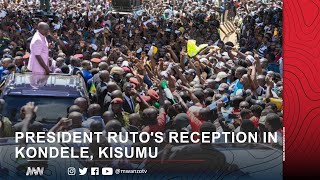 CHECK OUT PRESIDENT RUTOS RECEPTION IN KONDELE KISUMU COUNTY [upl. by Service]