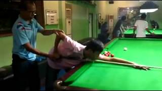 Thais Snooker Coach Training Sponsored by Nichecue Cue Tips [upl. by Oirotciv]