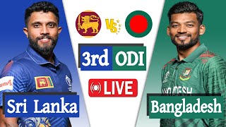 Bangladesh vs Sri Lanka Live  Ban vs Sl live 3rd ODI Match Score  Live Cricket Match Today [upl. by Rivers476]