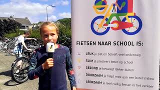 Het Fietsende Schoolkind  Kinderen enthousiast over fietsen [upl. by Waldo]