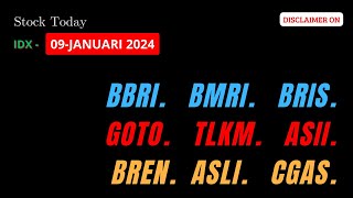 Analisa Saham Investzone 9 Januari 2024 IHSG BBRI BMRI BRIS GOTO TLKM ASII BREN ASLI CGAS [upl. by Lilac300]