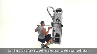 Matrix Fitness Aura Diverging Lat Pulldown Setup amp Movements [upl. by Baruch]