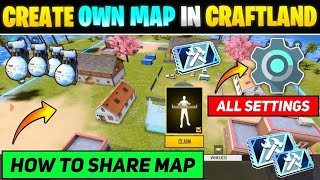 How To Create Own Map In Craftland  Craftland Map Kaise Banaen  Craftland Map Share Kaise Kare [upl. by Verile]