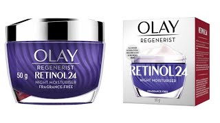 Olay Regenerist Retinol24 Night Moisturiser 28 Days Update [upl. by Nosinned]