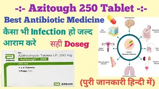 Azitough 250 mg tablet Azithromycin tablet कैसा भी Infection हो जल्द आराम doctor use viral raj [upl. by Eadahc]