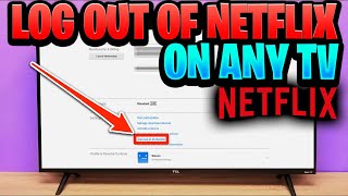 How to Logout of Netflix at a hotel  any smart TV [upl. by Retnyw]