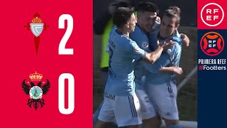 RESUMEN I RC Celta de Vigo B 20 CF Talavera de la Reina I PrimeraRFEF I Jornada 16 I Grupo 1 [upl. by Aihsena]