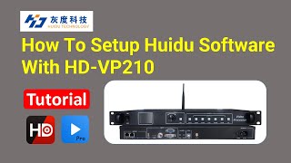 How To Setup Huidu Software with HD VP210 Controller [upl. by Halyhs]