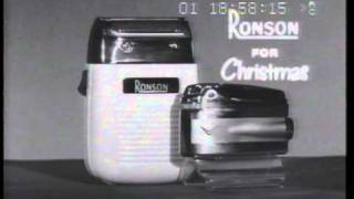 Ronson lighter and shaver Billboard 1960 TV commercial [upl. by Acinej]