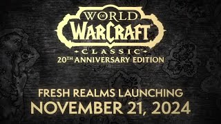 BLIZZARD ANNOUNCED FRESH VANILLA AND THE BURNING CRUSADE [upl. by Ardnac]