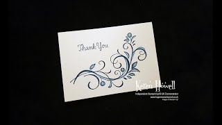 Stampin Up Simple Stamping Thank You cards [upl. by Marin]