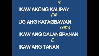 IKAW ANG DALANGPANAN IKAW AKONG GINOO lyrics and guitar chords [upl. by Elletsyrc]