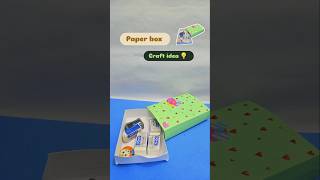 Paper geometry box Craft idea for School kidscraft viralshort shortsfeed youtubeshorts [upl. by Odlanir93]