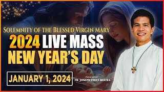 NEW YEAR FILIPINO MASS TODAY LIVE  JANUARY 1 2024  ARAW NG BAGONG TAON  FR JOSEPH FIDEL ROURA [upl. by Aiekat346]