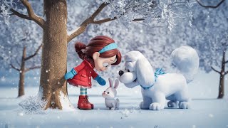 Maya Snowy and the Shivering Bunny  kids cartoon  3D [upl. by Alletnahs]