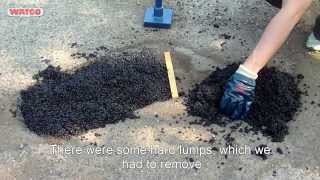 Pothole repair challenge  WATCO® BituMend® [upl. by Schnur]