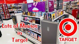 Lots of Movie Display at Target Store  DVD hunt BLUray high definition 4K movies [upl. by Lynette]