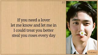 DO 디오 Rose English Version Lyrics [upl. by Aryk225]