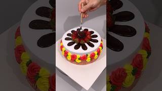 How to decorate cakes with chocolate chocolate cake cakedecorating [upl. by Giliana]