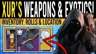 Destiny 2 XURS NEW WEAPONS amp ARMOR 29th December Xur Inventory  Rare Loot Armor amp Location [upl. by Kasevich]