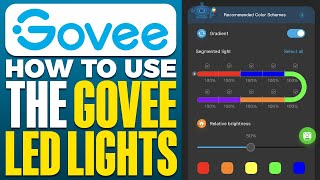 How To Use The Govee LED Lights App 2024 [upl. by Nylrad900]