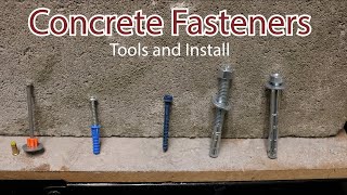 Concrete Fasteners Install and tools required [upl. by Eissat]