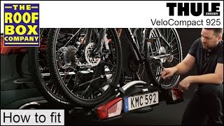 Thule VeloCompact 925 towbar Bike Rack  How to fit [upl. by Illac]