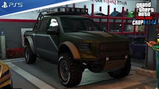 GTA V ONLINE Robo a Mc Tony  Vapid Caracara 4x4  Chop Shop PS5 [upl. by Ayom]