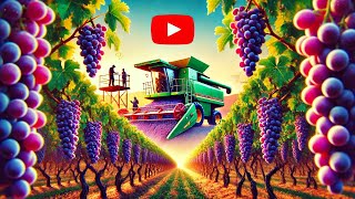 How US Farmers Harvest Millions of Tons of Grapes – From Vine to Table [upl. by Reeves963]