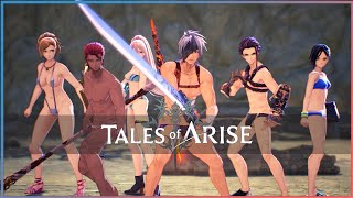 Mysterious Swordsman VS Beachgoers  Tales of Arise  テイルズオブアライズ [upl. by Shanley]