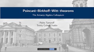 Endofunctors and Poincaré–Birkhoff–Witt theorems [upl. by Gregg]