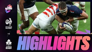 HIGHLIGHTS  FRANCE V JAPAN  AUTUMN NATIONS SERIES [upl. by Aisac]