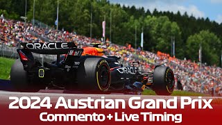 🔴F1 LIVE  AUSTRIA GP RACE Spielberg 2024 🔴 Commentary  Live Timing [upl. by Namrej526]