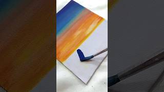 Night painting  mini canvas ytshorts youtubeshorts shorts [upl. by Oicirtap433]