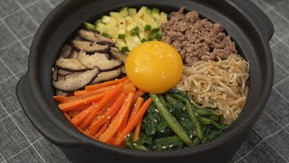 Bibimbap  Korean Spicy Mixed Rice [upl. by Annenn]