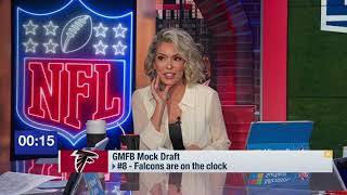 GMFB mock draft of Top 12 picks in 2024 NFL Draft [upl. by Frieder317]