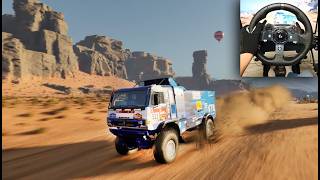 KAMAZ  MASTER SPORTS TEAM  Dakar Desert Rally  Logitech G920 [upl. by Auop140]