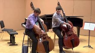 Bach Orchestral Suite No 2 Badinerie for Two Basses [upl. by Moser966]