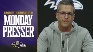 John Harbaugh Discusses Preparation for Broncos  Baltimore Ravens [upl. by Eerak402]