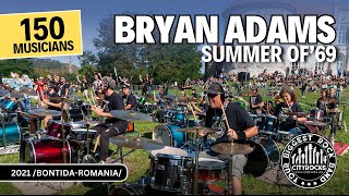 Bryan Adams  Summer of 69  150 musicians  CityRocks rock flashmob Bontida  Romania [upl. by Yroc]