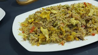 Chinese Fried Rice  Restaurant Style Chicken Fried Rice Recipe By Bella Kitchen [upl. by Poyssick]