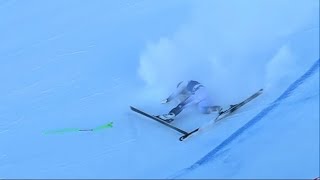 Kajsa Vickhoff Lie Ski Crash Zauchensee Austrai [upl. by Nieberg]