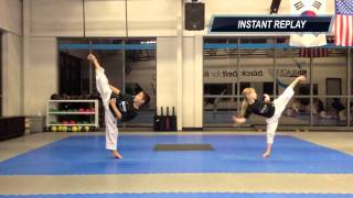 Team Ko Poomsae side kicks [upl. by Neyud]