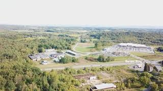 Drone flying over Gloversville NY from Meyers Park to Walmart [upl. by Oinotna]