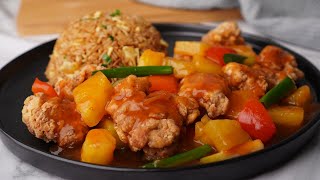 POLLO con PIÑA Peruano  Receta Estilo CHINO ¡Mejor que en los CHIFAS [upl. by Walcott]