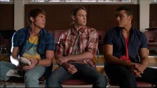 Glee  Blaine Talks To Ryder Sam and Jake About Tina 5x01 [upl. by Azaria927]