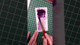 Swatch Holbein watercolor  Mineral Violet PB29 PR122 PBr25 shorts catair [upl. by Helprin]